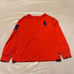 Polo by Ralph Lauren Kids Bright Red Long Sleeve Tee